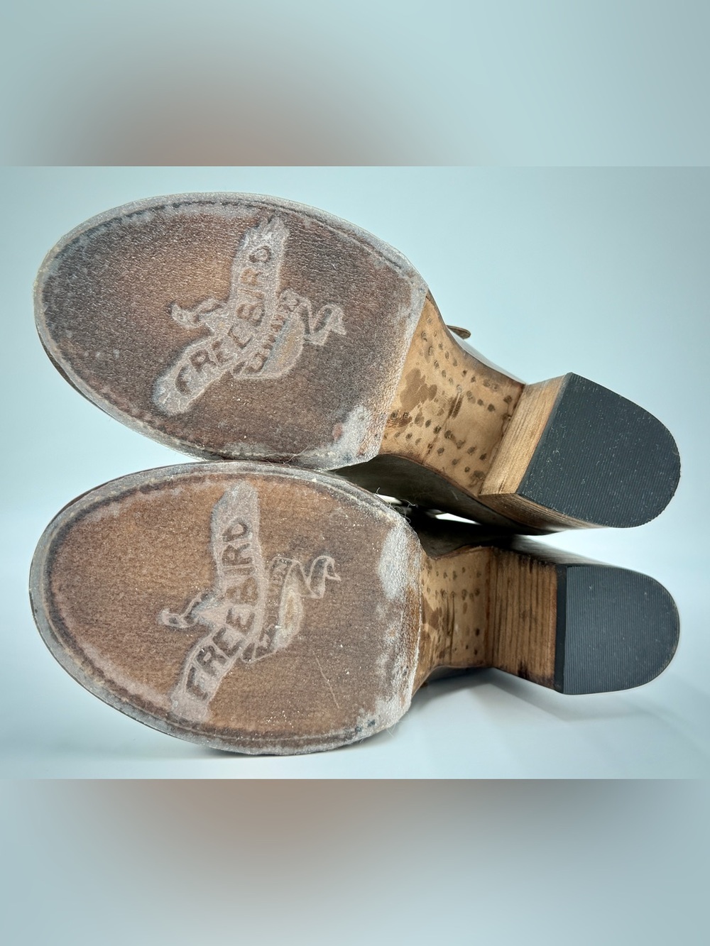 Freebird by Steven Bond Stone Leather Gladiator Buckle Sandals | Size 8 NWOB - Picture 11 of 14
